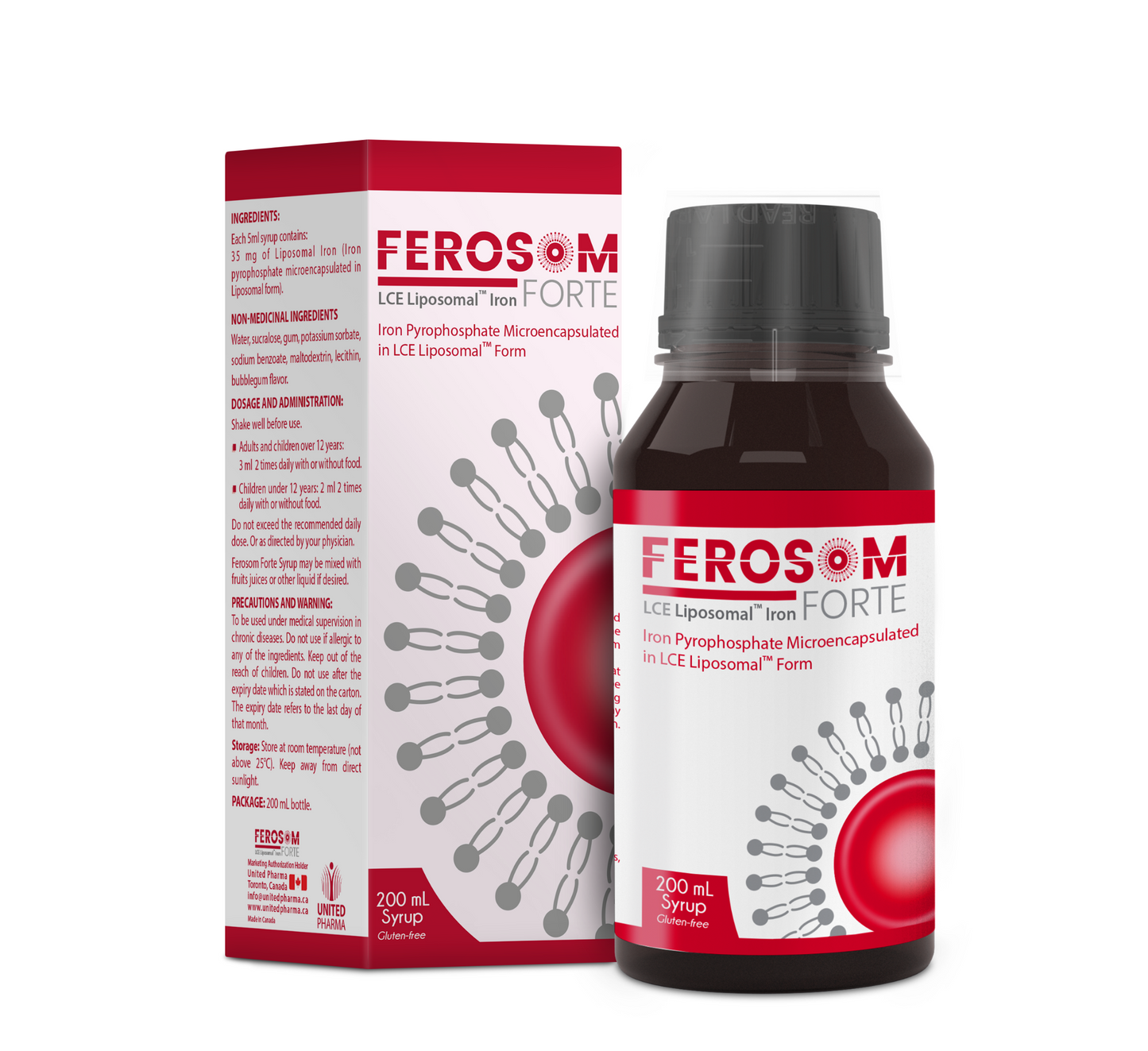 Ferosom Forte LCE Liposomal Iron Syrup *200ml