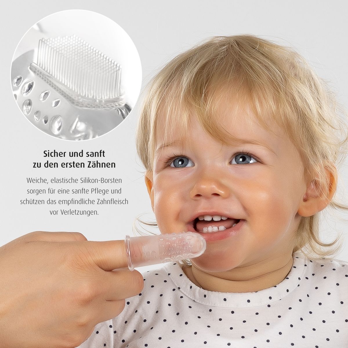 Finger-toothbrush, 2 pieces