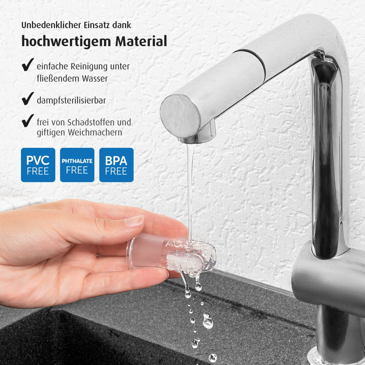 Finger-toothbrush, 2 pieces