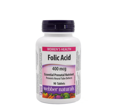 Folic Acid 400 mcg *90tab