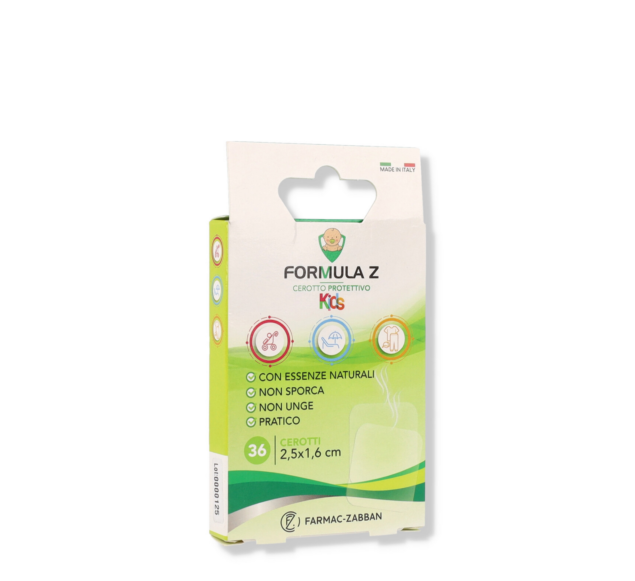 Flastër aromatik kundër mushkonjave Formula Z për fëmijë *36 copë