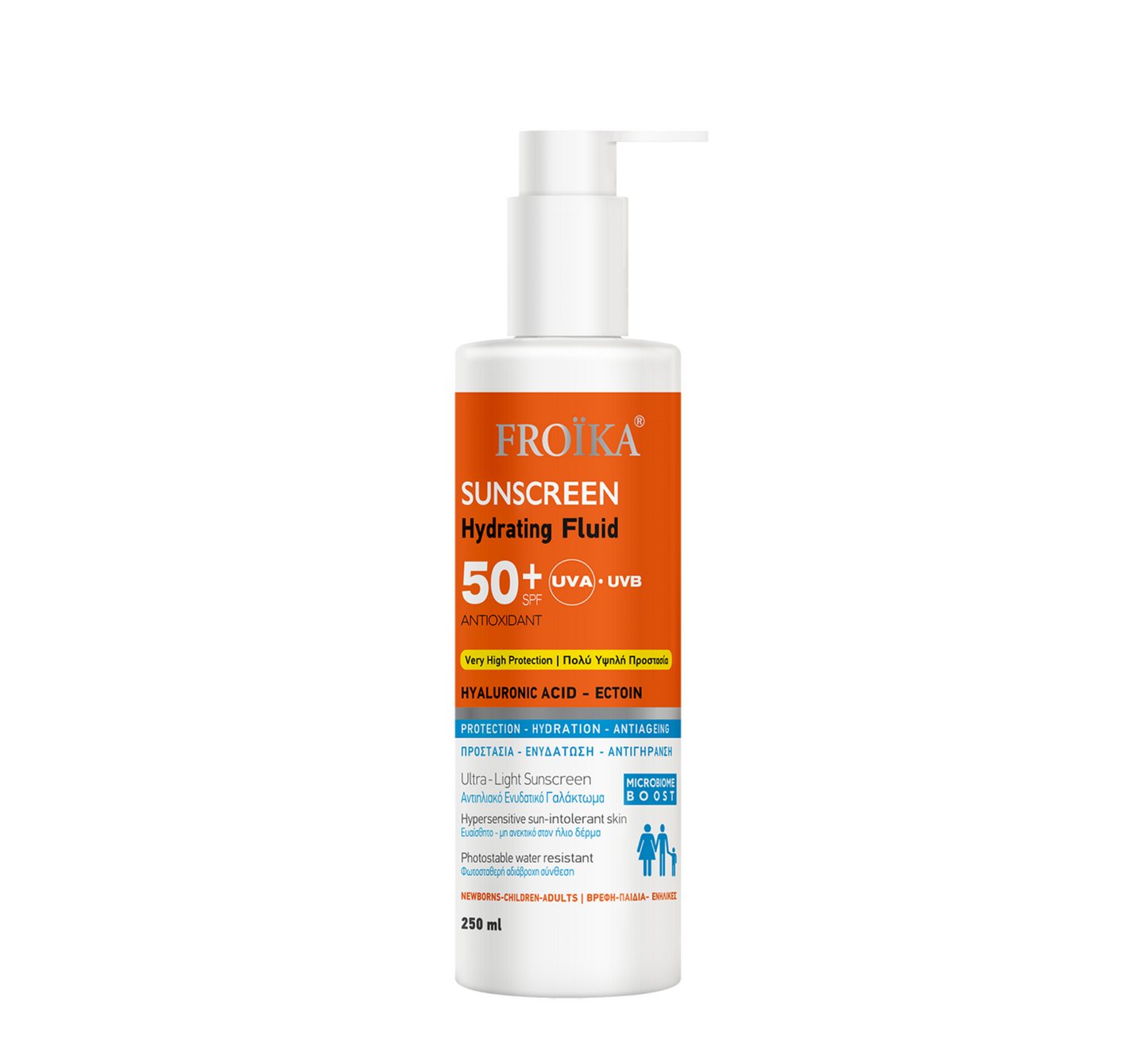 Froika krem hidratues kundër diellit me spf 50+ *250ml