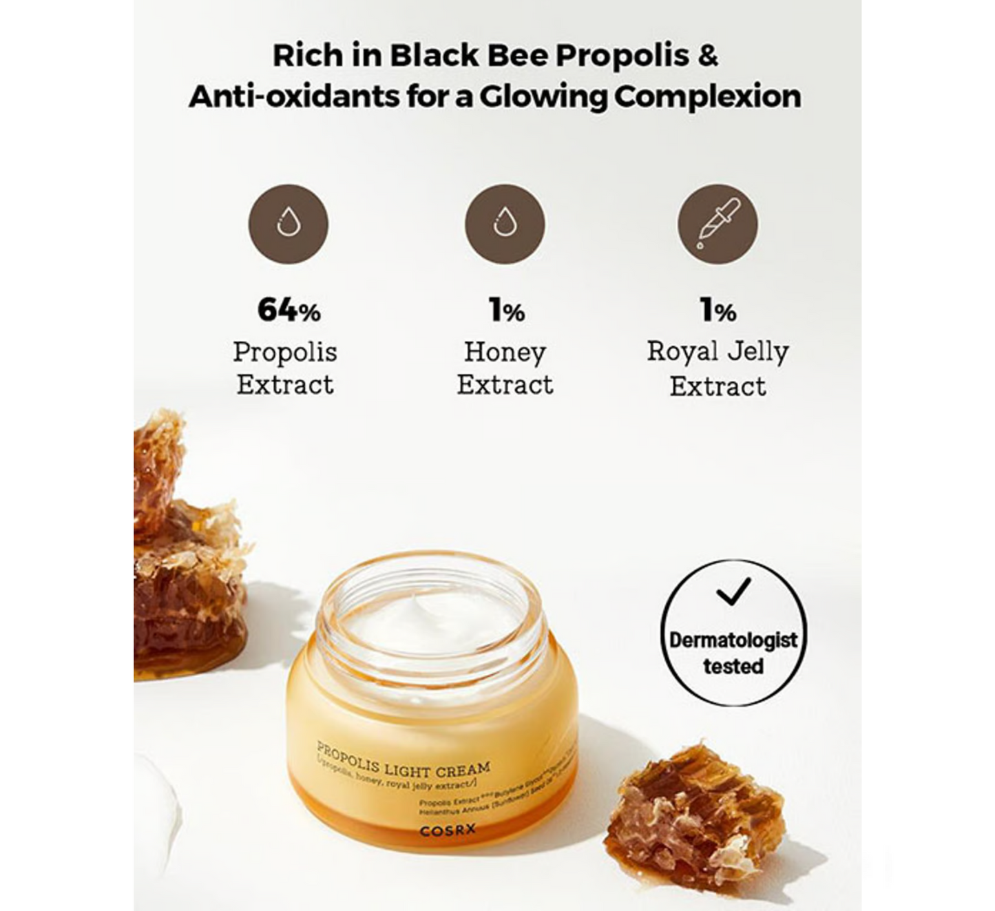 Cosrx Full Fit Propolis Light Cream Moisturiser *65ml