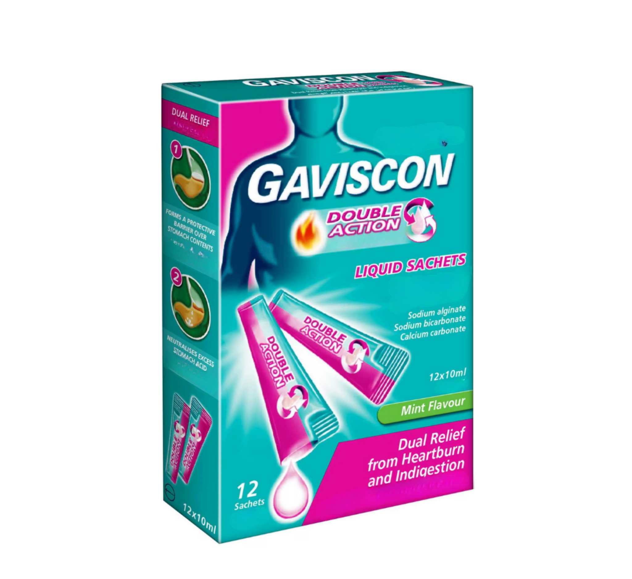 Gaviscon Double Action (10ml x 12 Sachets)