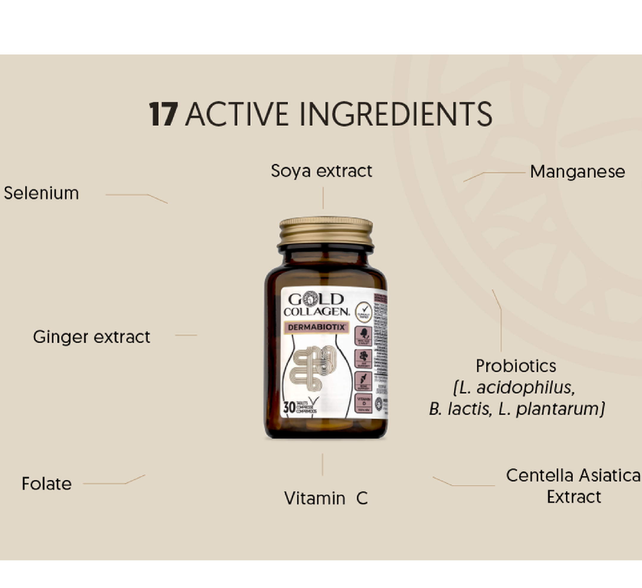 Gold Collagen DermaBiotix *30tab