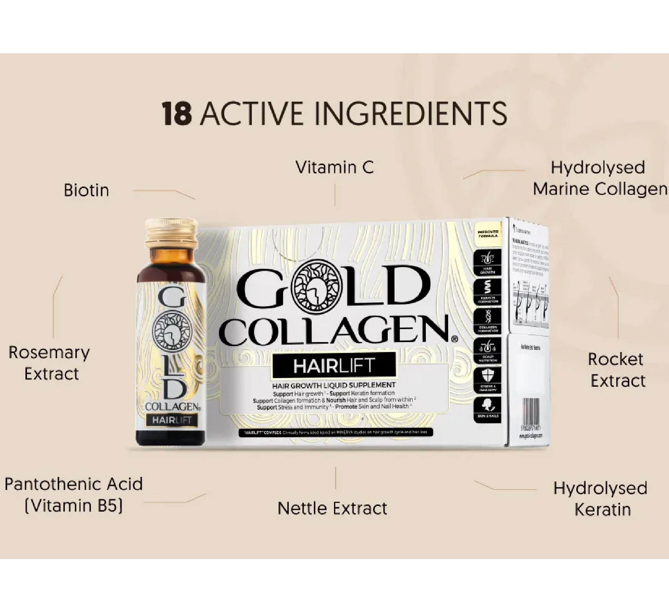 Gold Collagen HairLift (10 x 50ml)