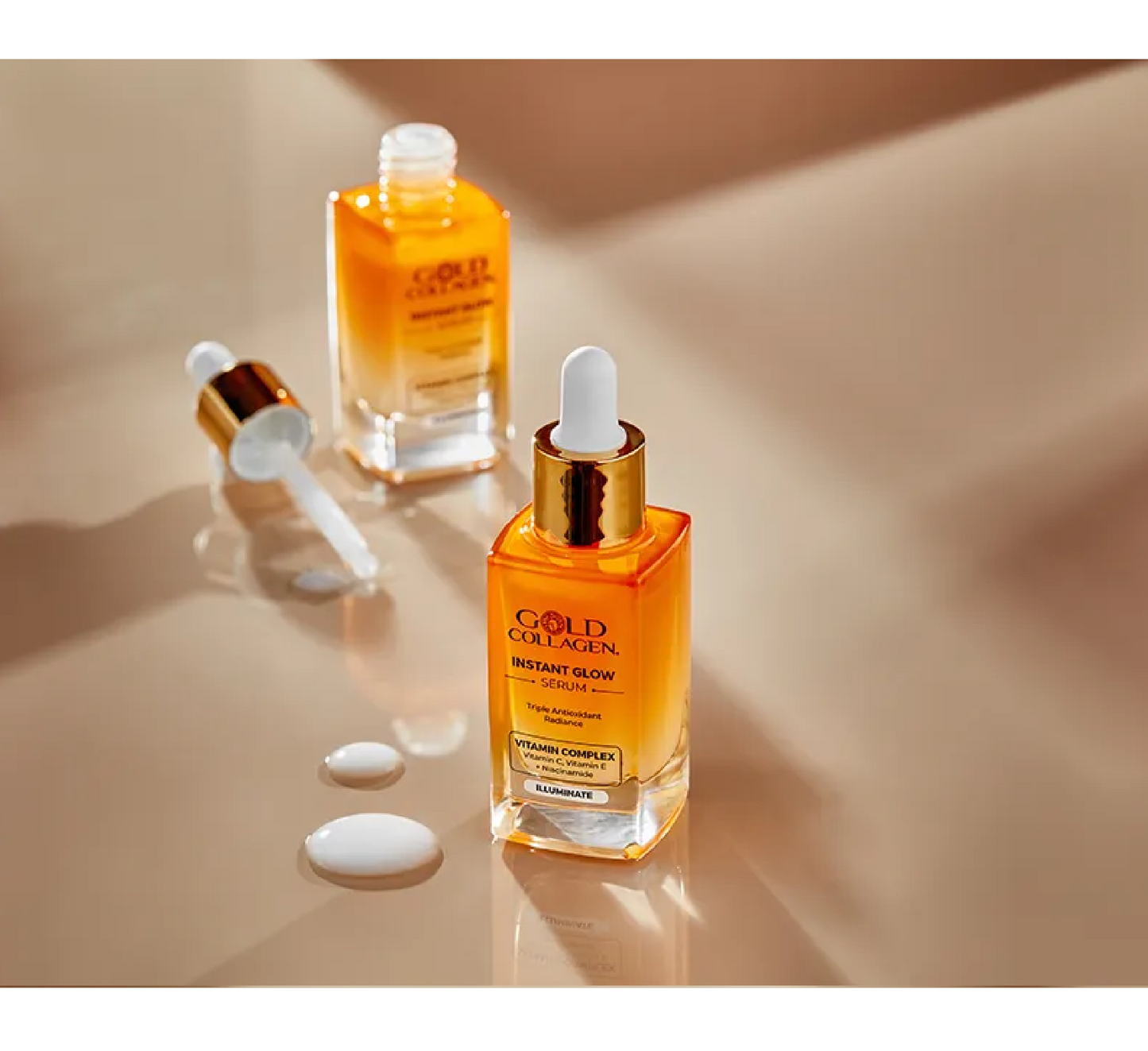 Serum me Shkëlqim të Menjëhershëm të Kolagjenit të Artë *30ml