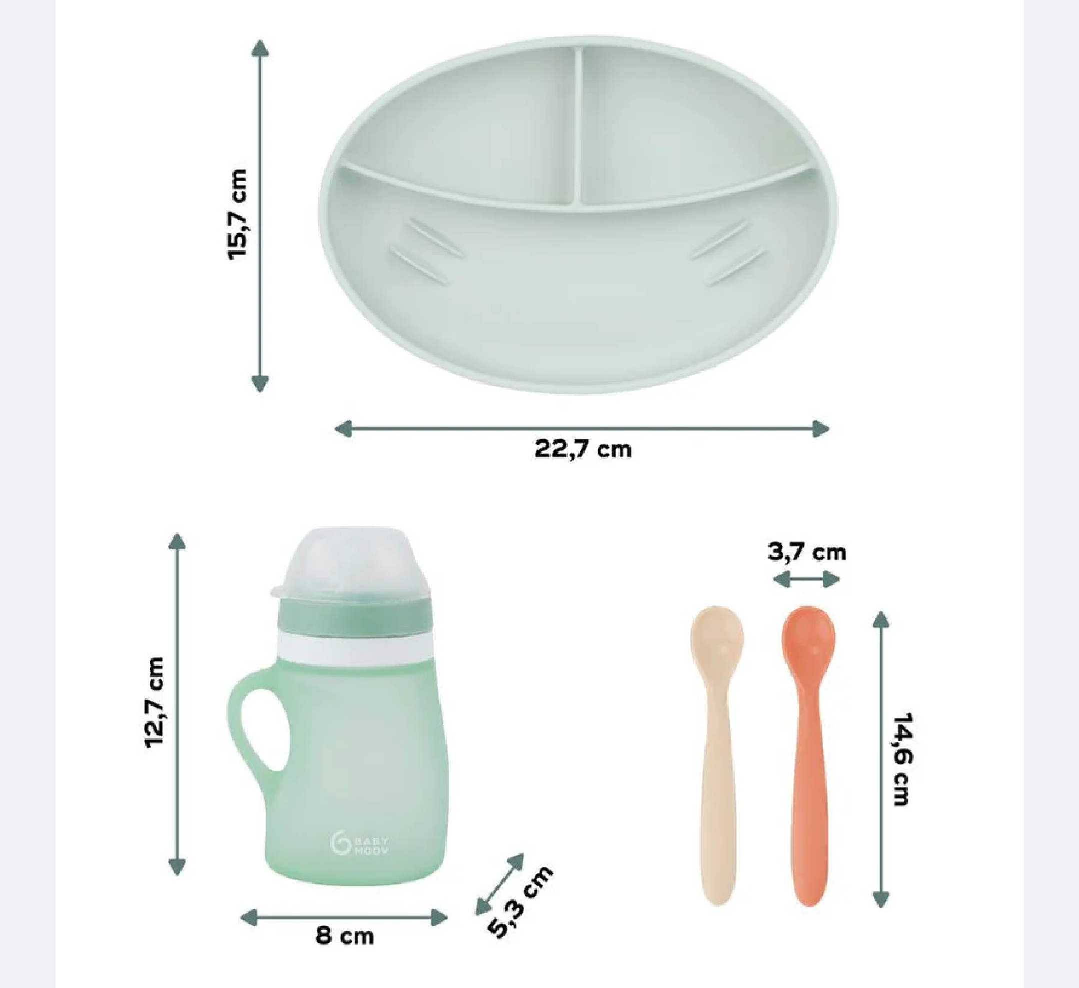 Grow ISY Silicone Feeding Set (24-36 Months)