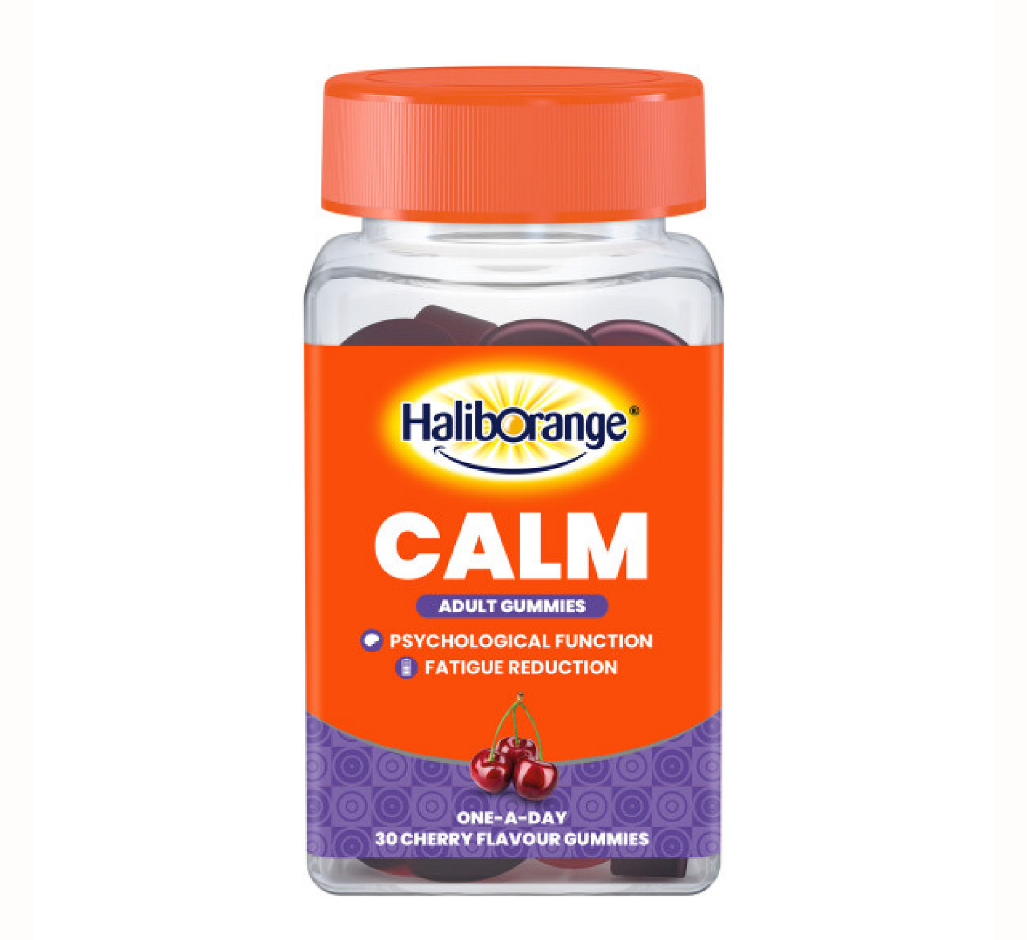 Çamçakëza Haliborange Calm për të rritur *(30 karamele me shije qershie)