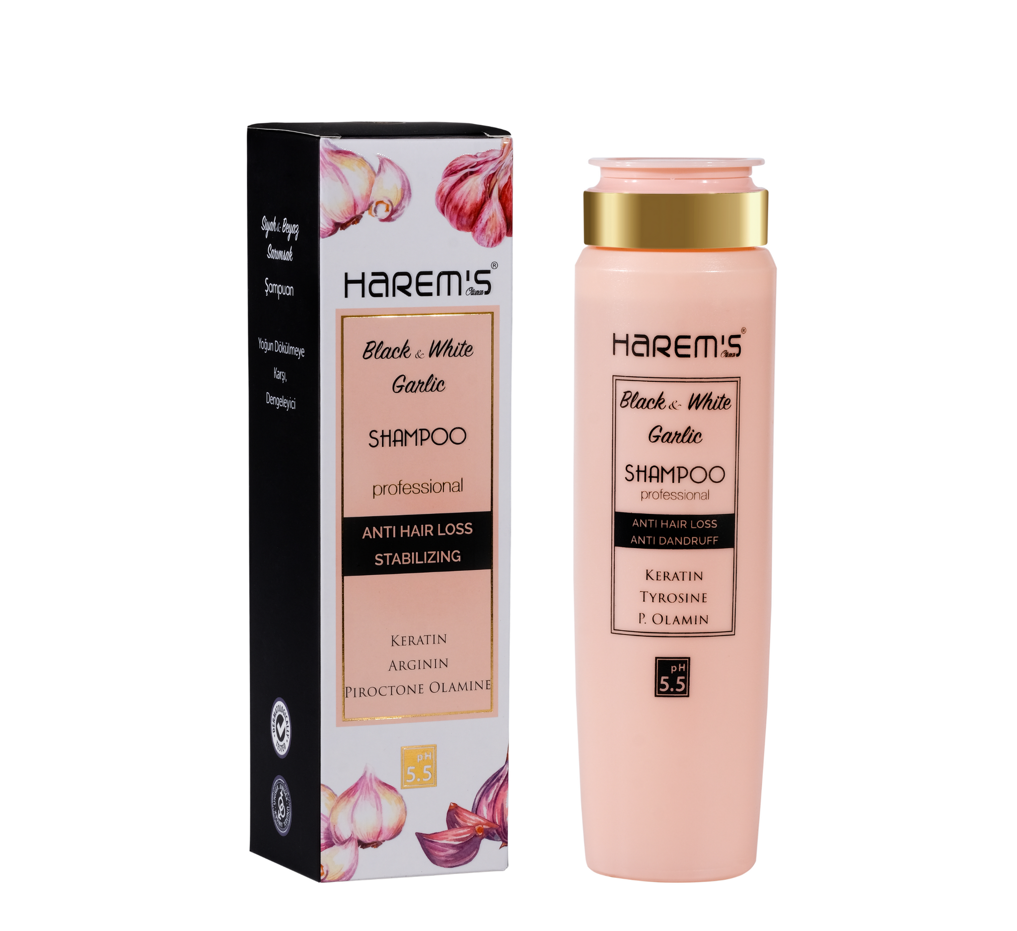 Harem's Balck & White Garlic Shampoo *330ml