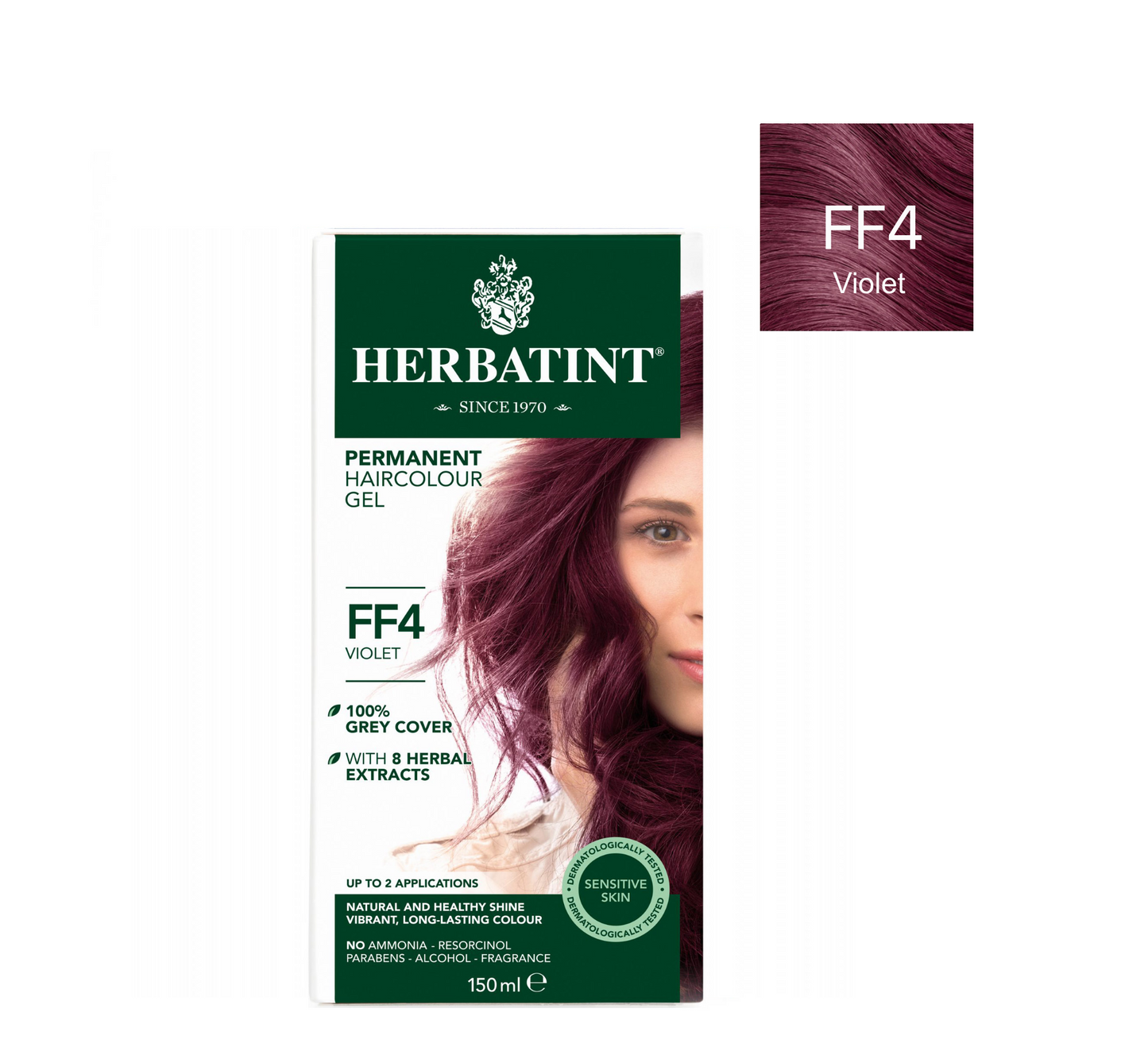 Xhel për Ngjyrosje të Përhershme të Flokëve Herbatint FLASH FASHION