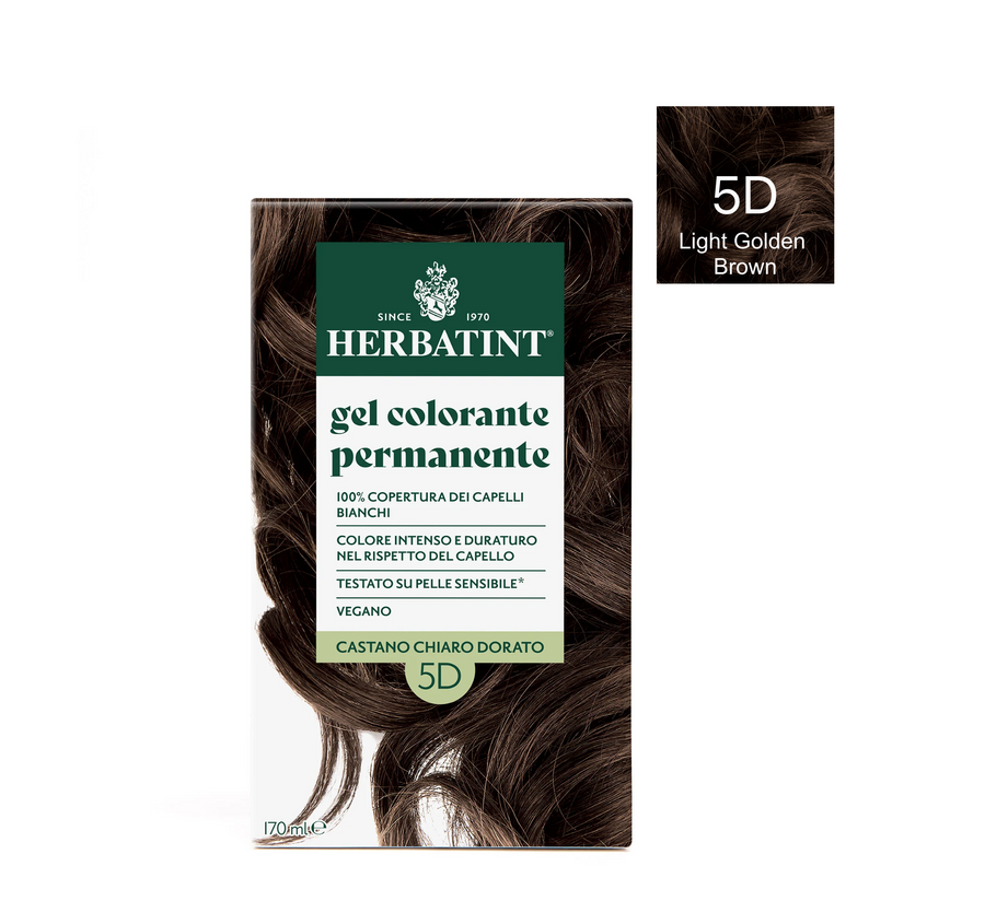 Xhel për Ngjyrosje të Përhershme të Flokëve Herbatint GOLDEN *170ml