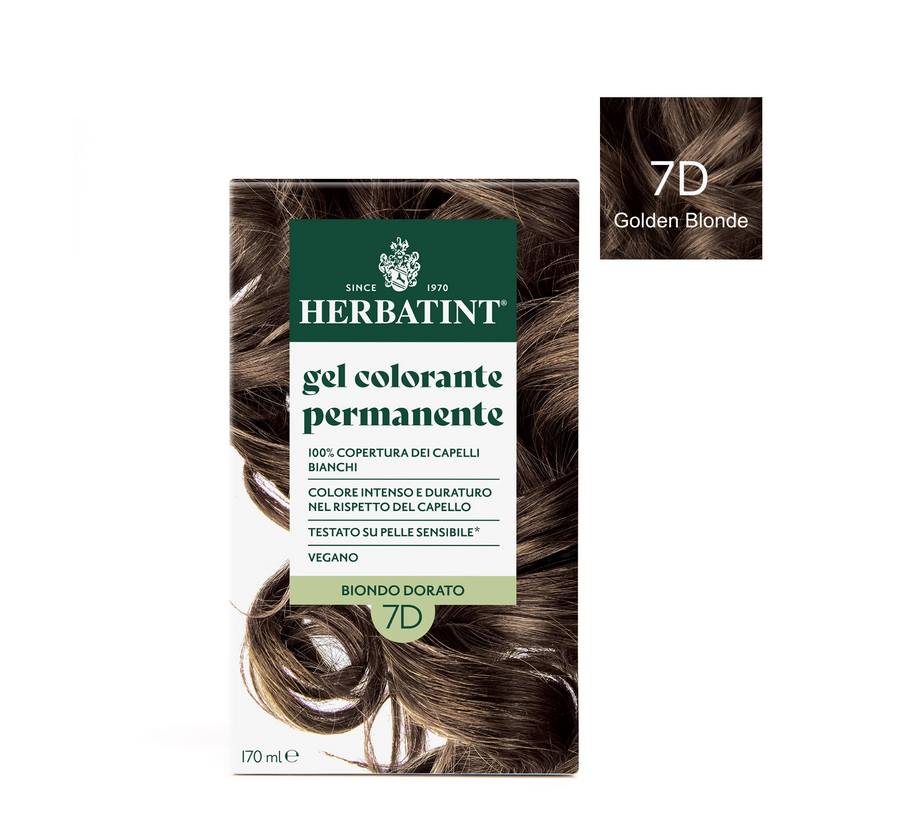 Xhel për Ngjyrosje të Përhershme të Flokëve Herbatint GOLDEN *170ml
