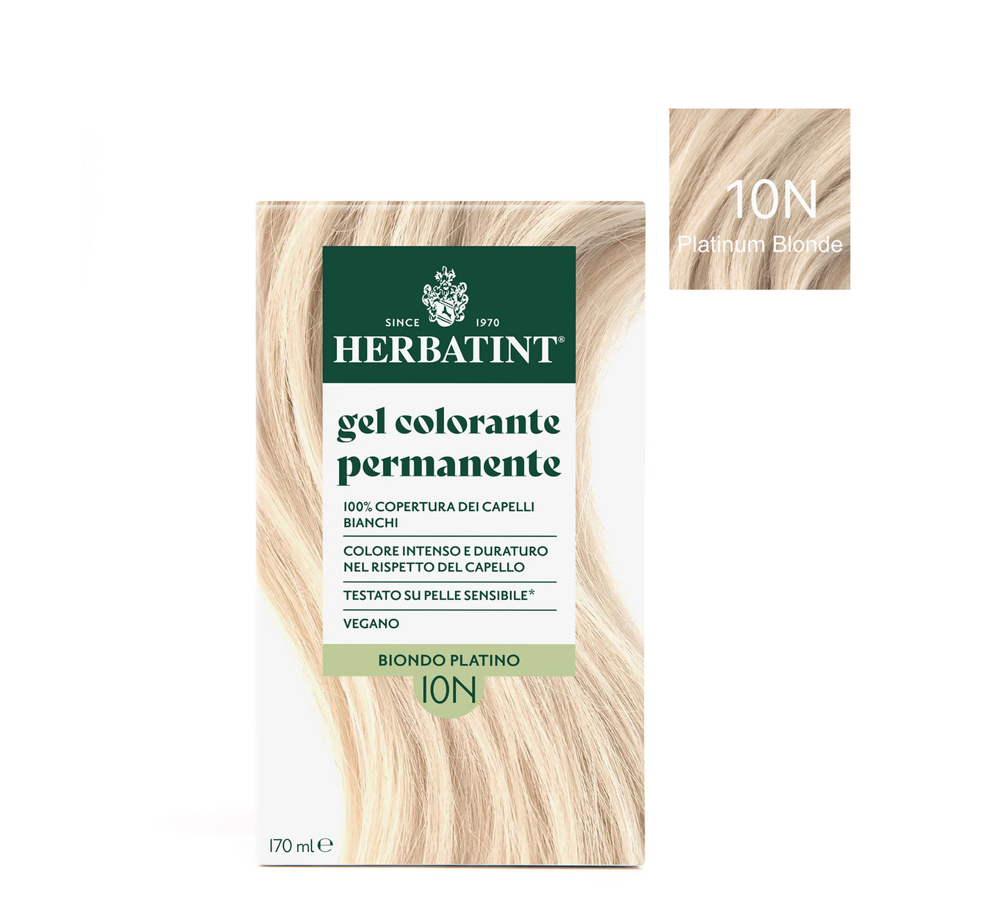 Xhel për Ngjyrosje të Përhershme të Flokëve Herbatint Natural *170ml