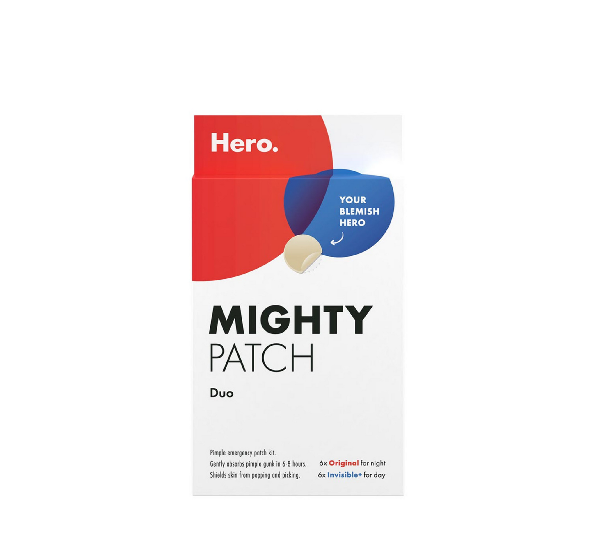 Hero Mighty Patch Duo *12 copë (6 Origjinale + 6 të Padukshme+)