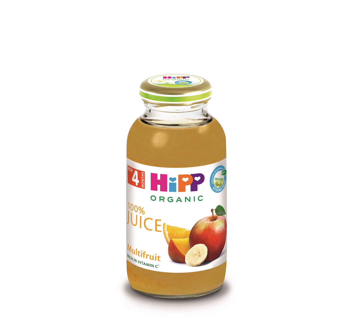 Lëng frutash shumëngjyrësh HiPP 100% organik 4 muaj+ *200ml