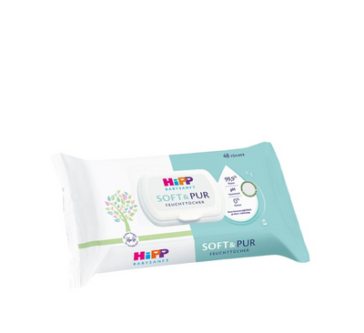 HiPP Babysanft Pure Water Wet Wipes (99.9% Water) *48pcs