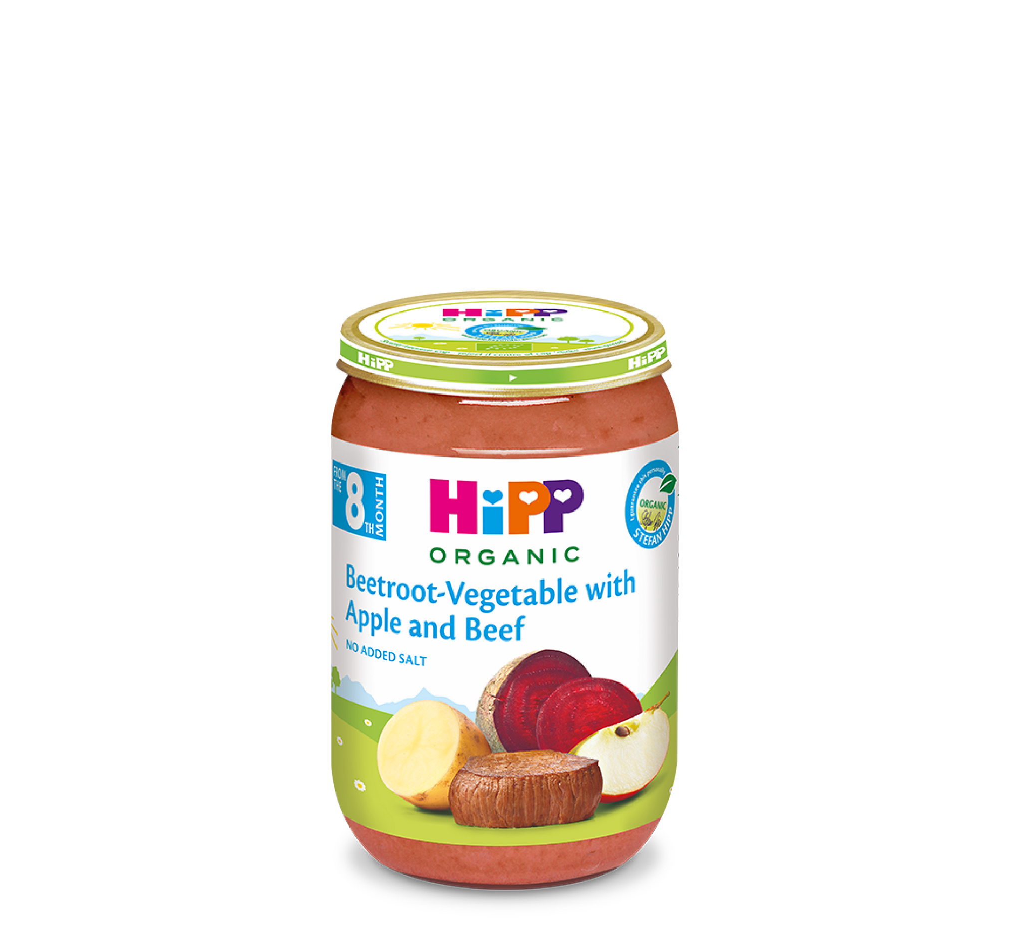 HiPP Panxhar - Perime me Mollë dhe Mish Vici 8 Muaj+ *220gr