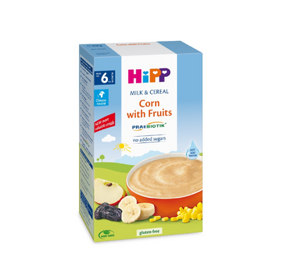 HiPP Corn with Fruits Milk Cereals 6 Months+ *250gr