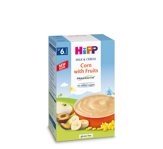 HiPP Corn with Fruits Milk Cereals 6 Months+ *250gr