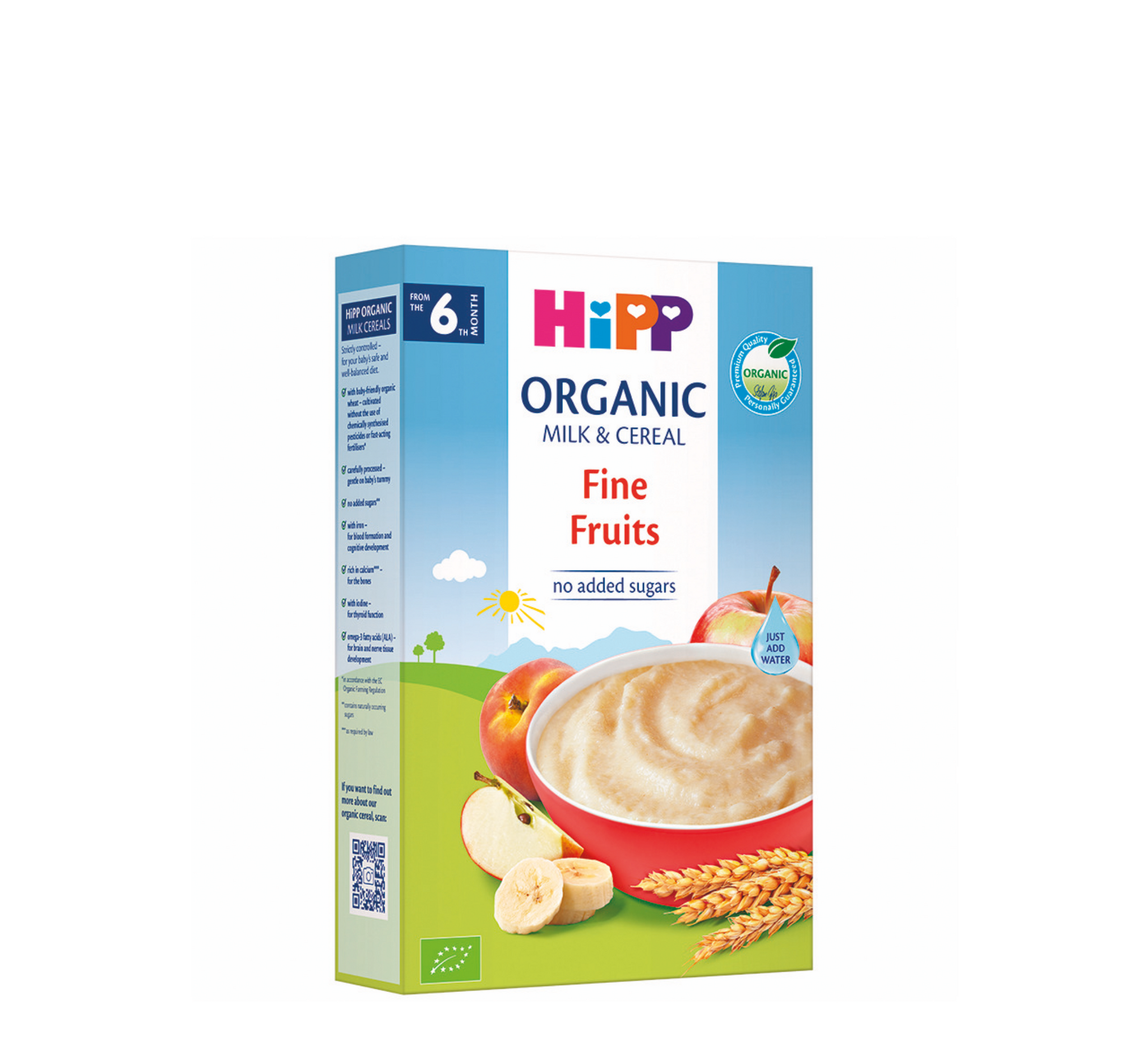 Drithëra me qumësht dhe fruta të imëta HiPP 6 muaj+ *250g