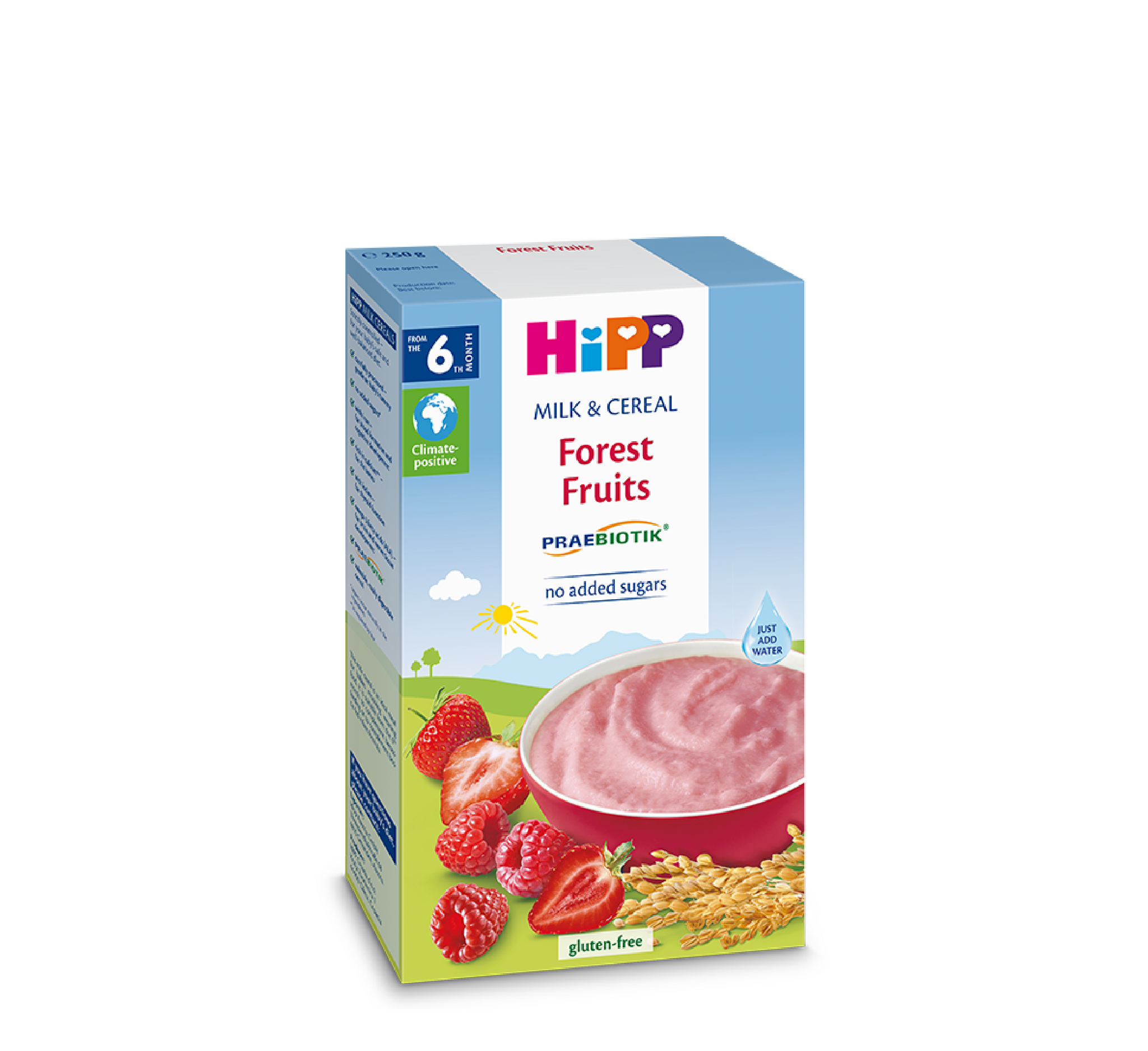 Drithëra me qumësht dhe fruta pylli HiPP 6 muaj+ *250gr