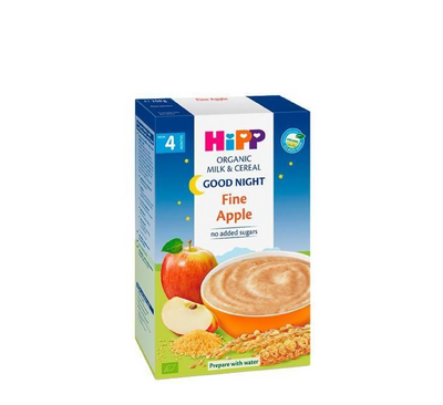 HiPP Гуд Ноќ Органски фини житарки со јаболково млеко 4 месеци+ *250 г