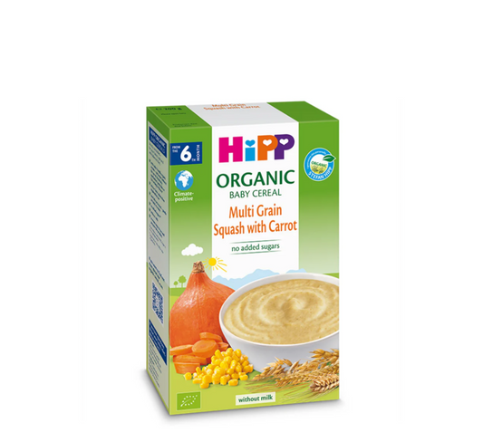 HiPP Organic Baby Cereal Multi Grain Squash with Carrot 6 Months+ *200gr