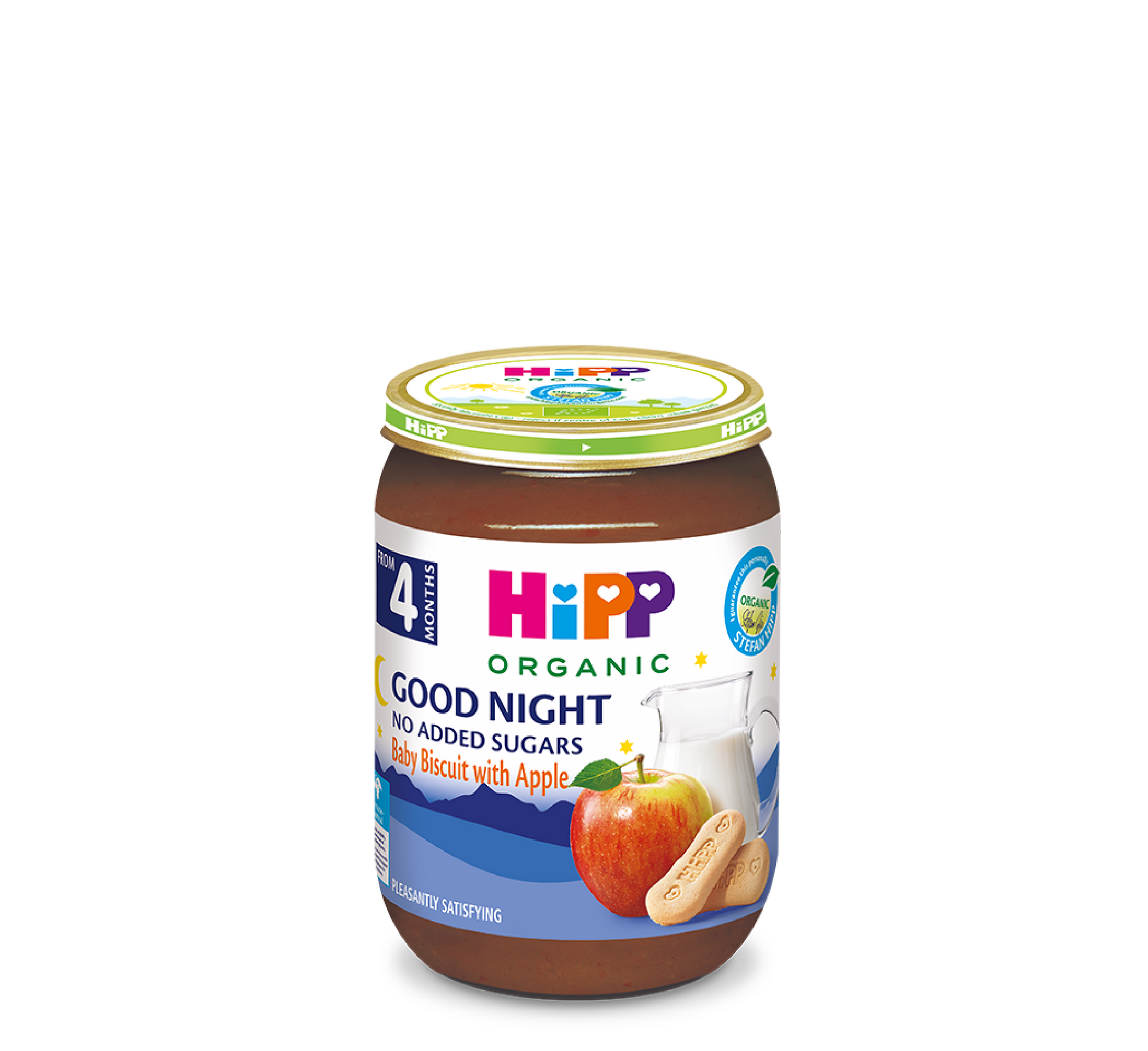 Biskota HiPP Good Night për bebe me mollë 4 muajsh+ *190gr