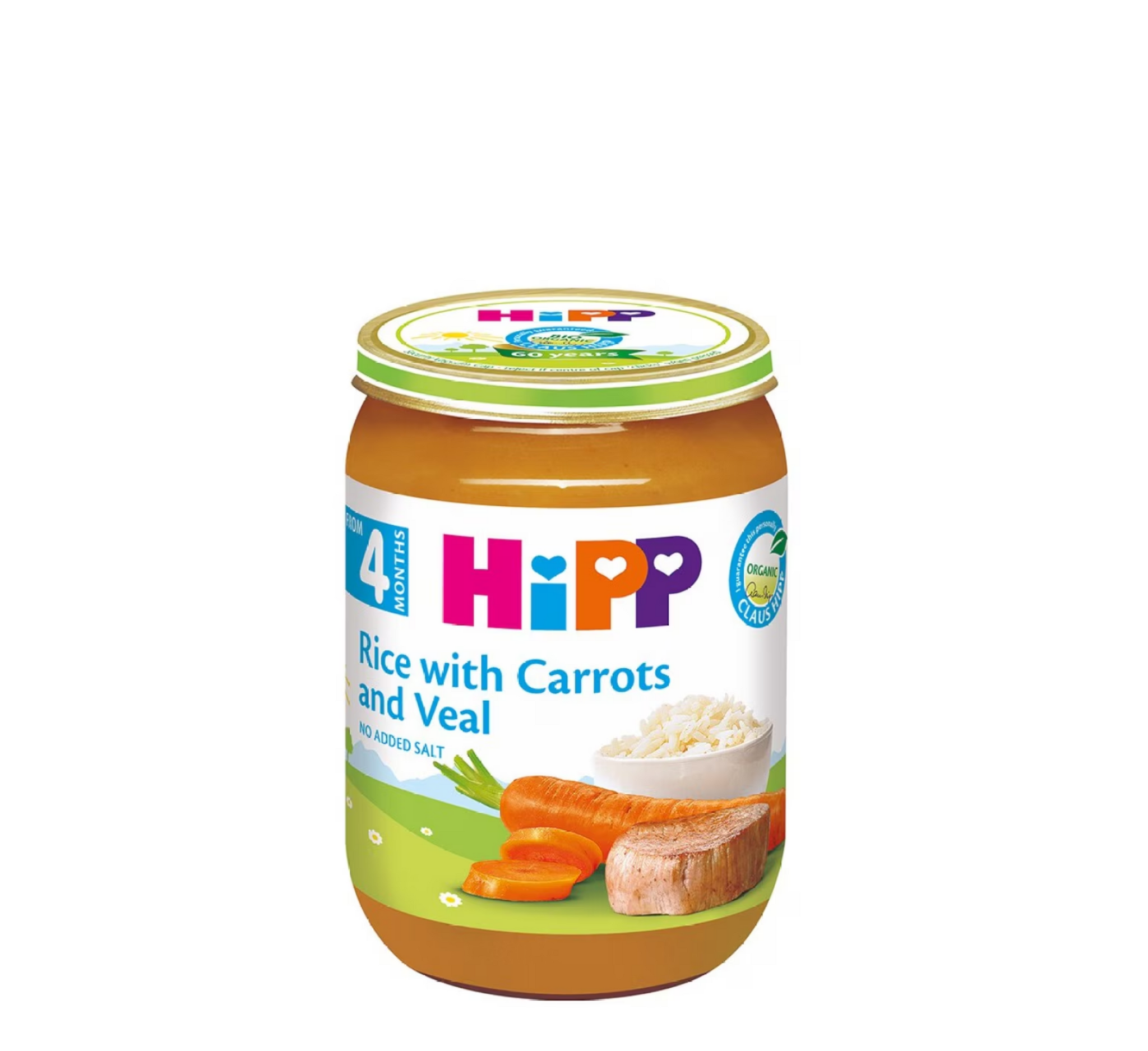 HiPP Oriz me Karrota dhe Mish Vici 4muajsh+ 190gr