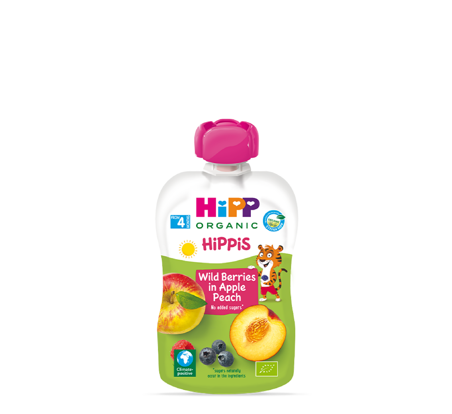 HiPP Hippis Wild Berries in Apple Peach Pouch 4 Months+ *100g