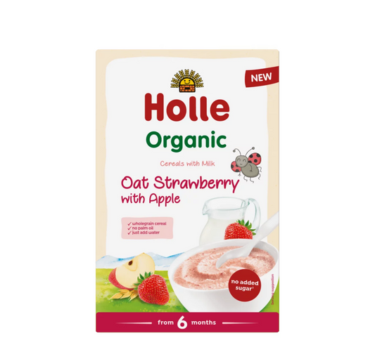 Holle Bio Milk Cereal with Oat, Strawberry and Apple 6M+ *250g