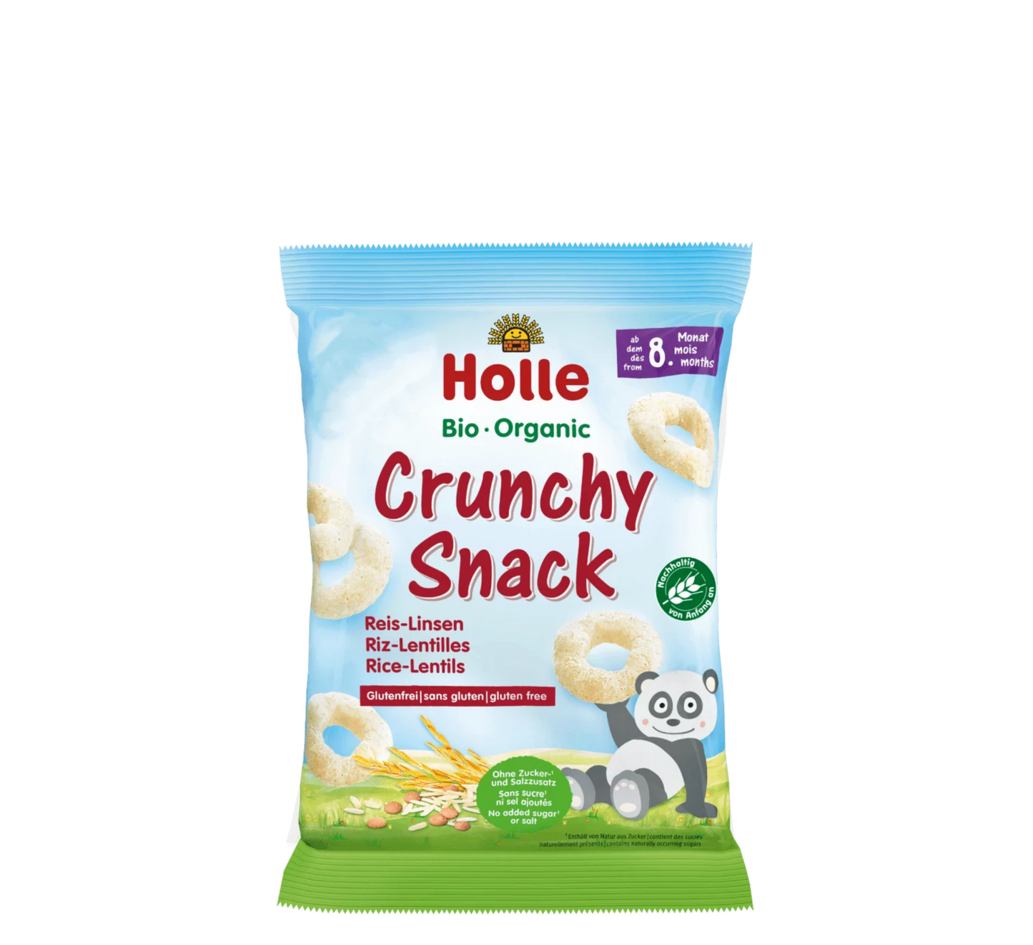 Holle Bio Oriz Organik Krokante me Thjerrëza 8M+ (*25gr)