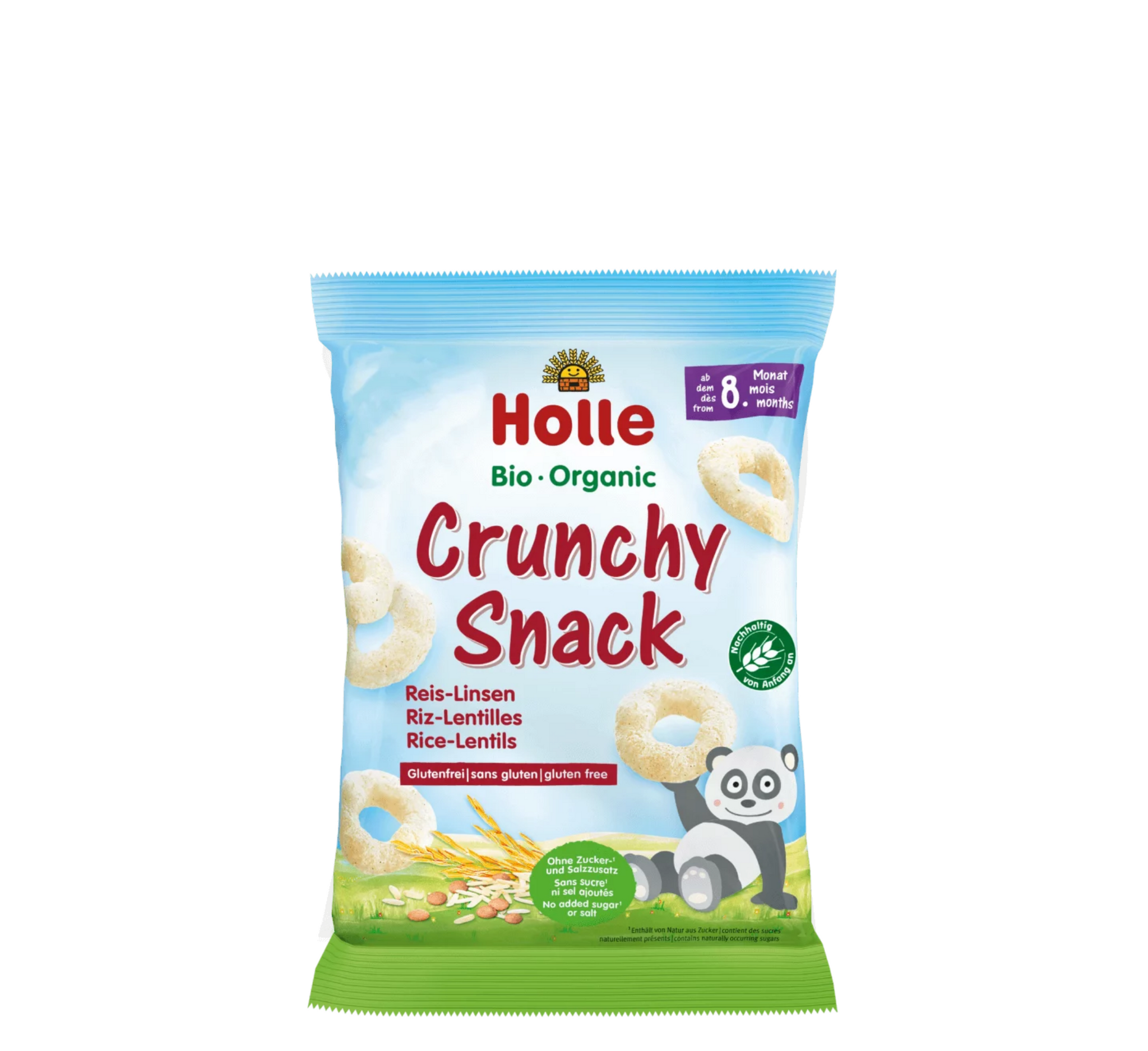 Holle Bio Oriz Organik Krokante me Thjerrëza 8M+ (*25gr)