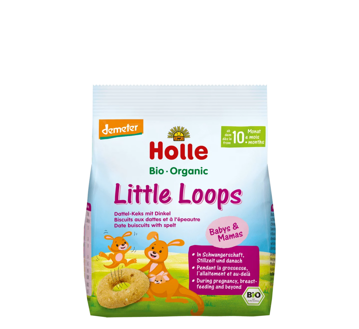 Biskota Holle Bio Organike Little Loops me Speltë 10M+ (*80gr)