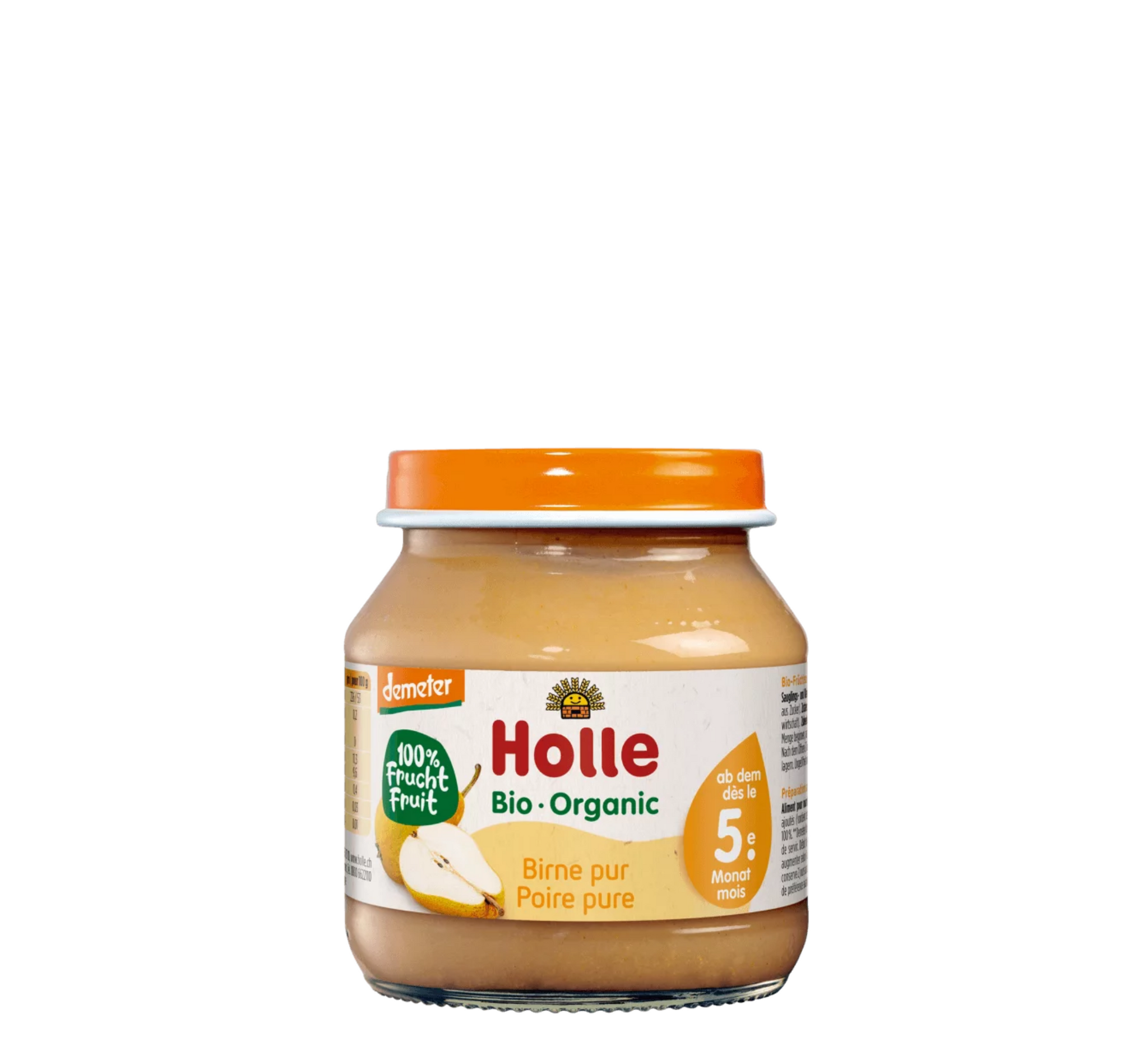 Holle Bio Organic Pure 100% Dardhe 5M+ *125gr