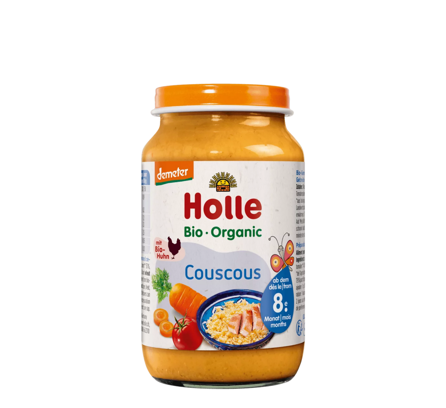 Holle Bio Kuskus Organik i Pastër 8M+ *220g