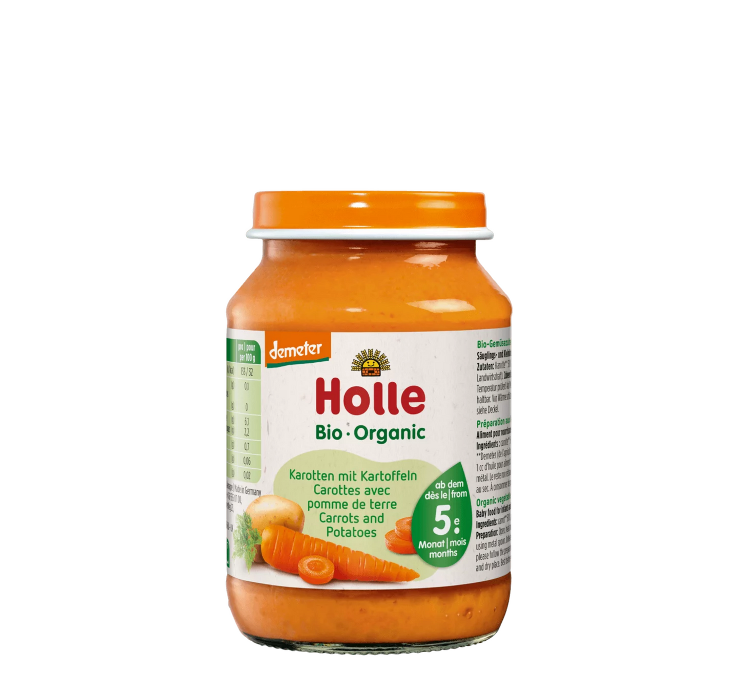 Holle Bio Organic Pure Karrote &amp; Patate 5M+ *190gr
