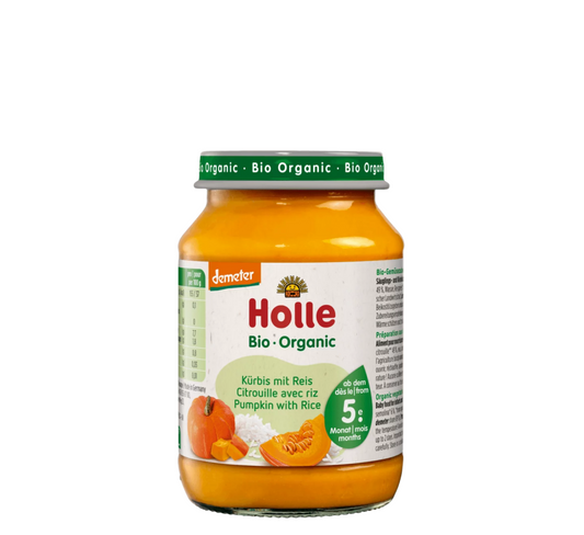 Holle Bio Organic Pure Kungull me Oriz 5M+ *190gr