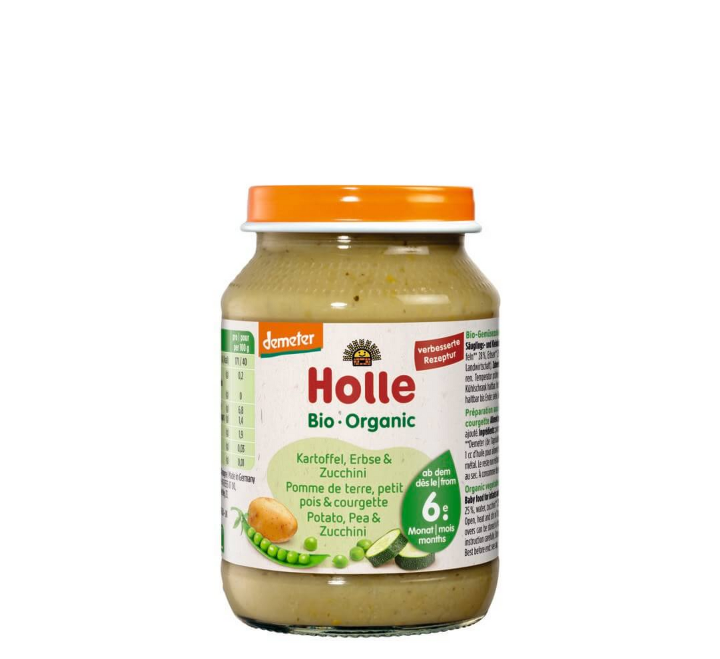 Holle Bio Organic Pure Patate, Bizele &amp; Kungull i Njome 6M+ *190gr