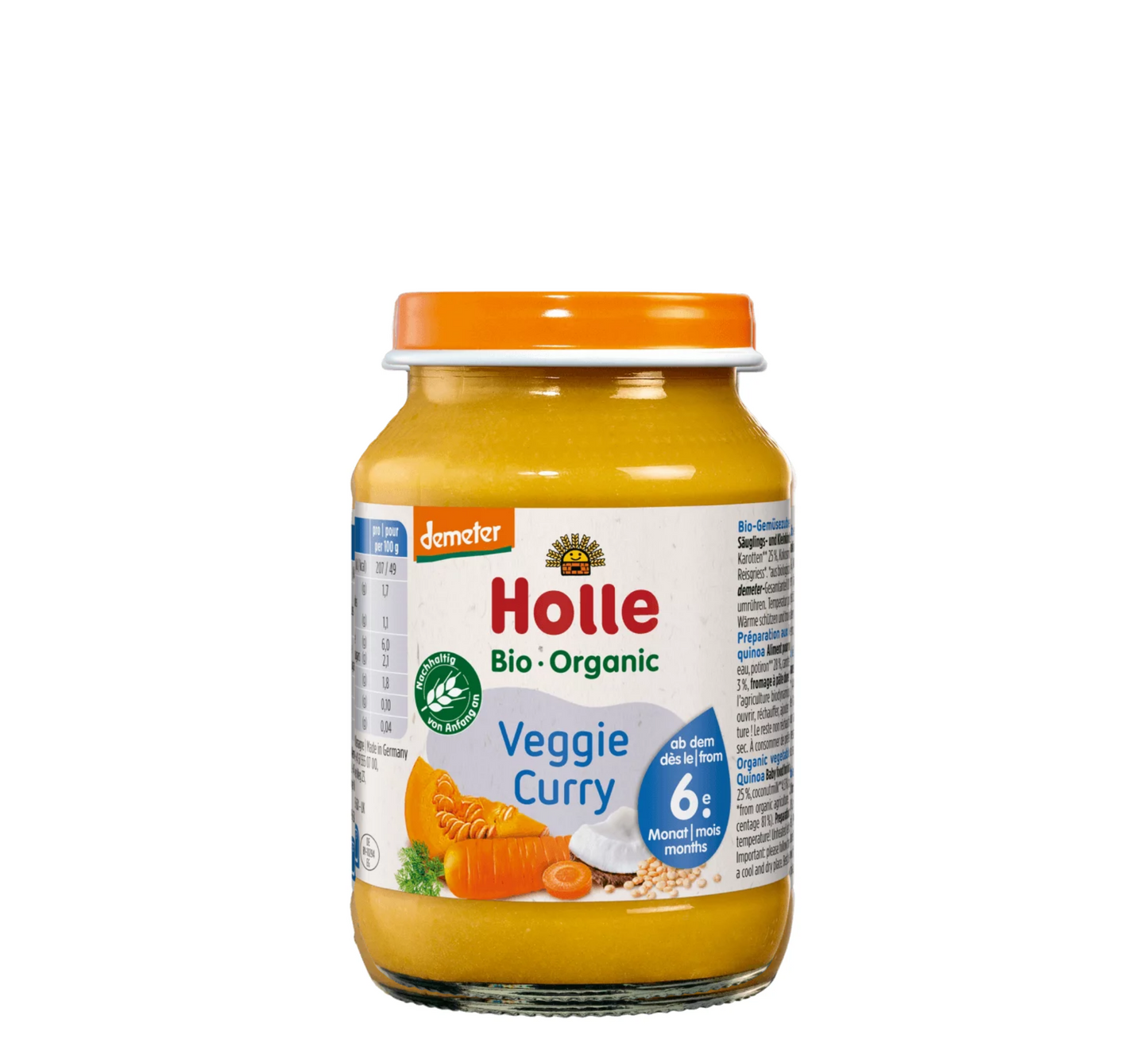 Holle Bio Kari me perime të pastra organike 6M+ *190g