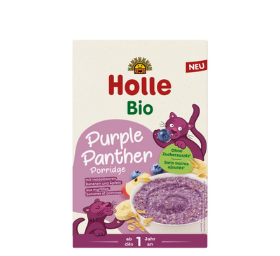 Holle Bio Purple Panther каша со боровинки, банана и јаболко (1 година+) *200 г