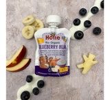 Holle Blueberry Bear Pure (Boronica, Mollë &amp; Banane me Kos) 8M+ *85gr