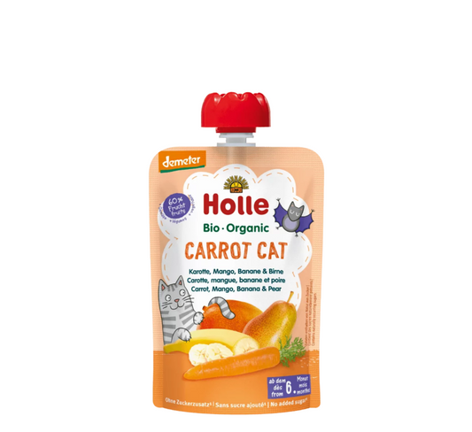 Holle Carrot Cat Pure (karrote, mango, banane & dardhe) 8M+