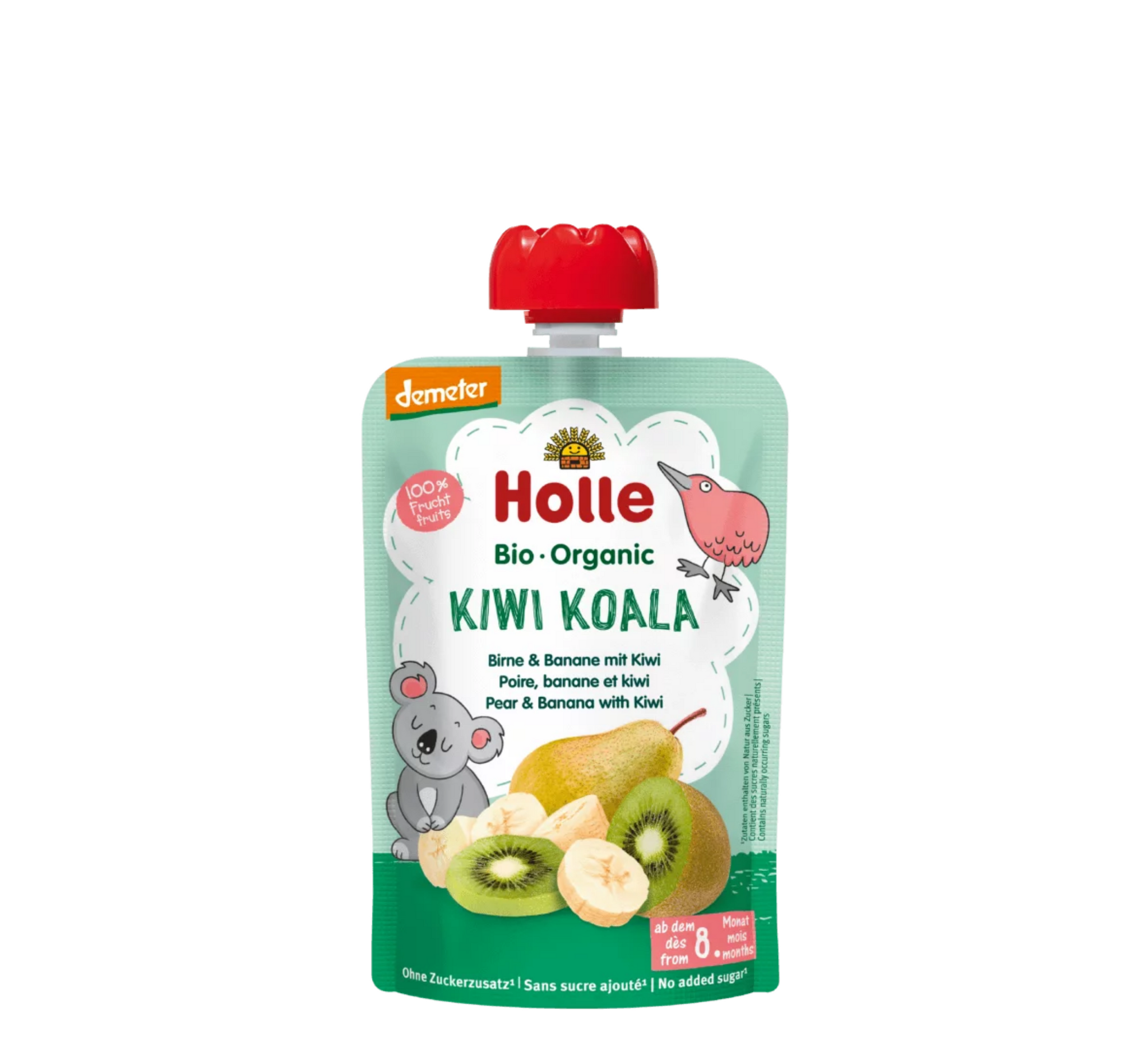 Holle Kiwi Koala Pure (dardhe, banane &amp; kivi) 8M+