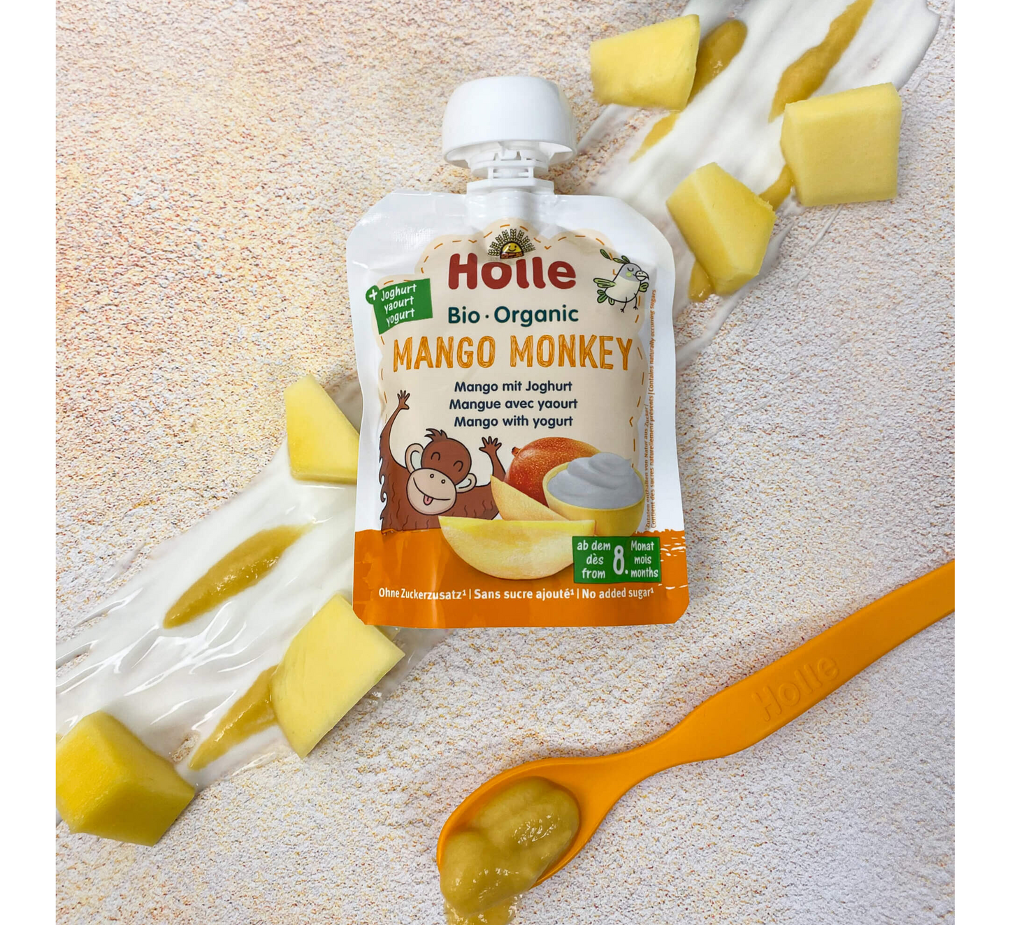 Holle Mango Monkey Pure (Mango me Kos) 8M+ *85gr