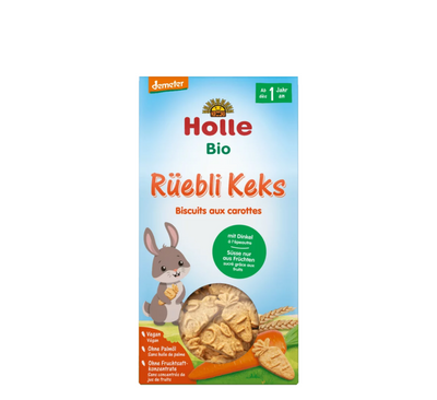 Biskota organike me karrota dhe speltë Holle 12M+ *125gr