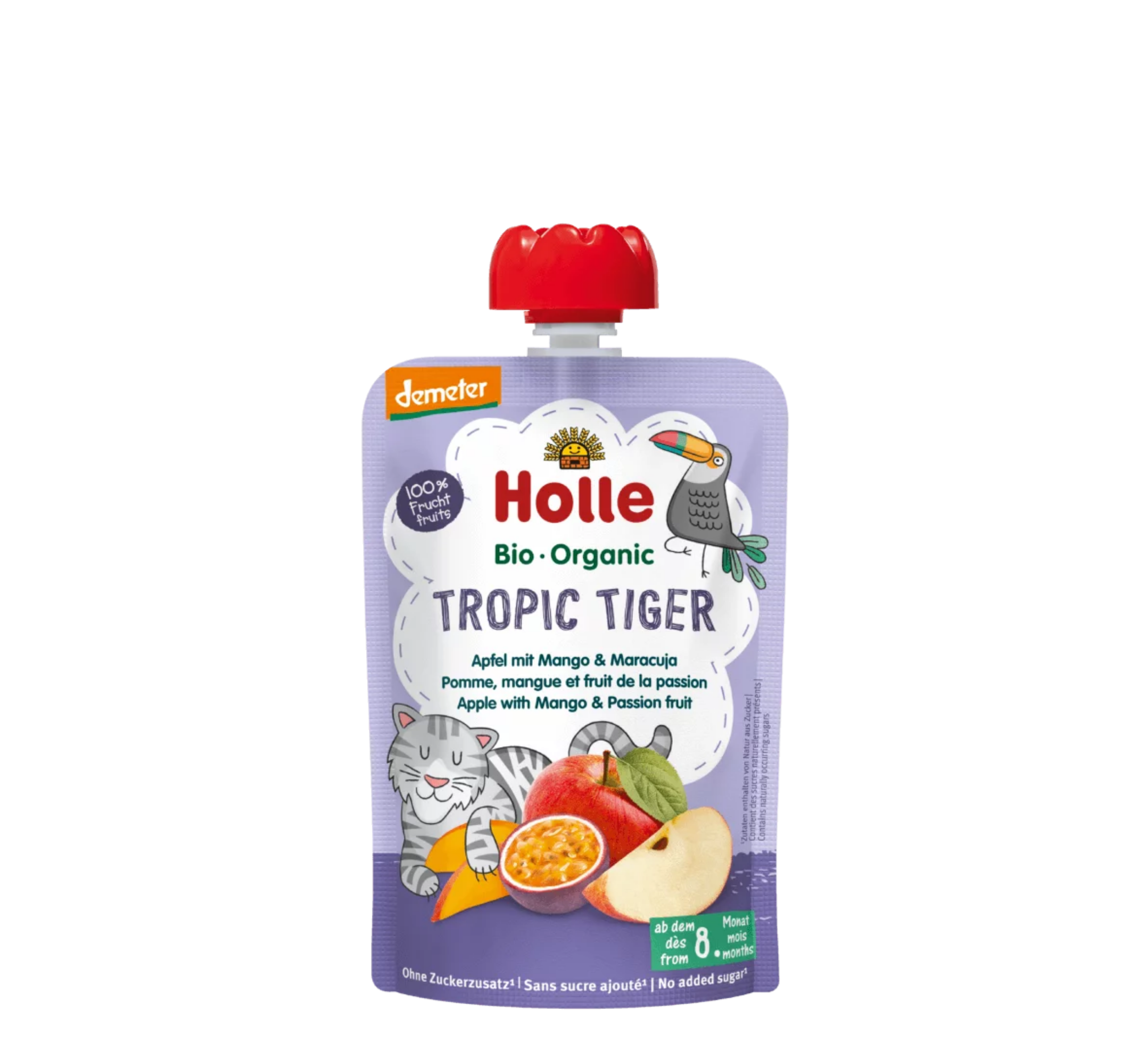 Holle Tropic Tiger Pure (molle, mango & frut pasioni) 8M+