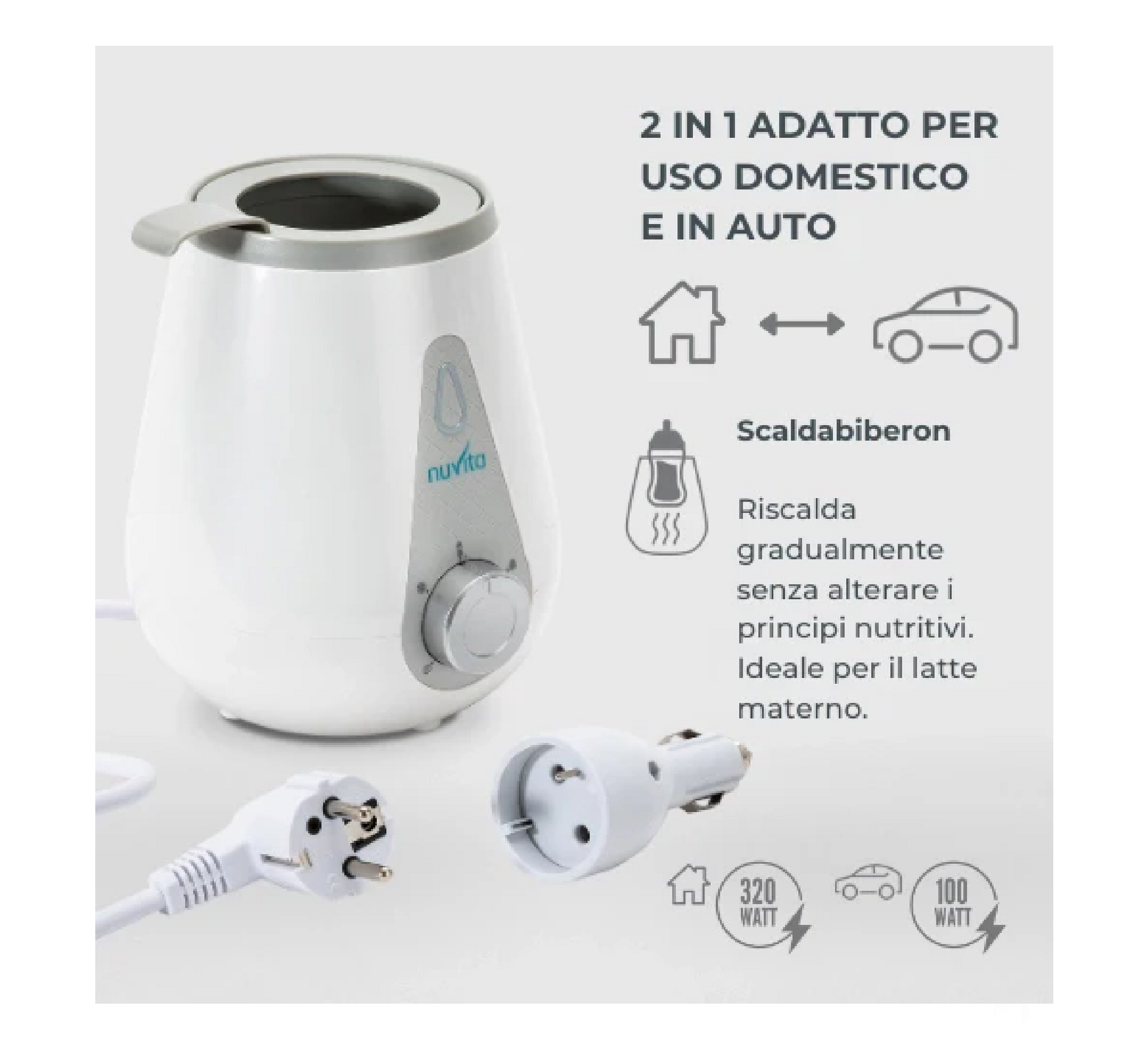 Ngrohës shishesh Nuvita për shtëpi/makinë - 1165