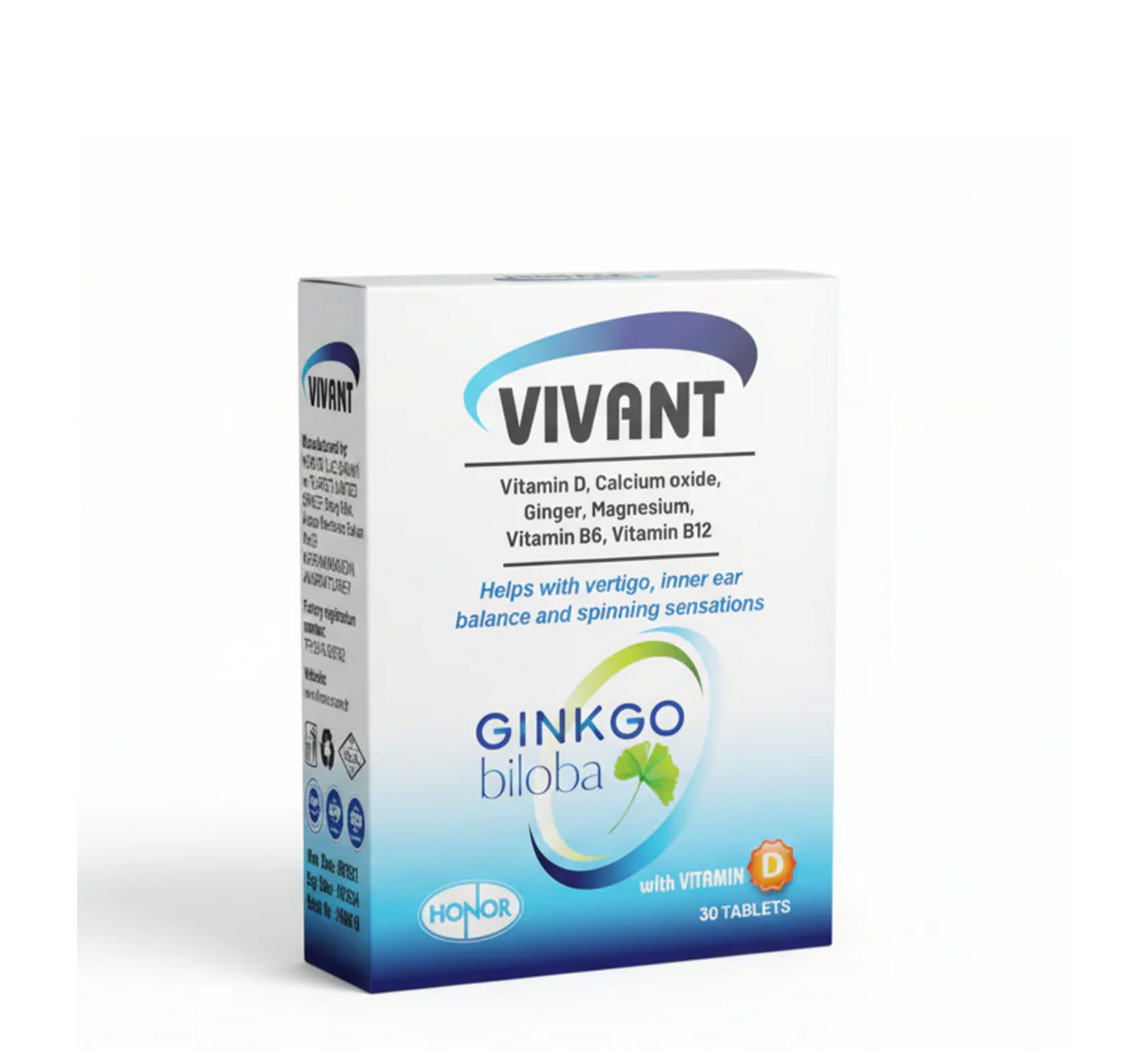Honor Vivant Ginkgo Biloba *30tabs